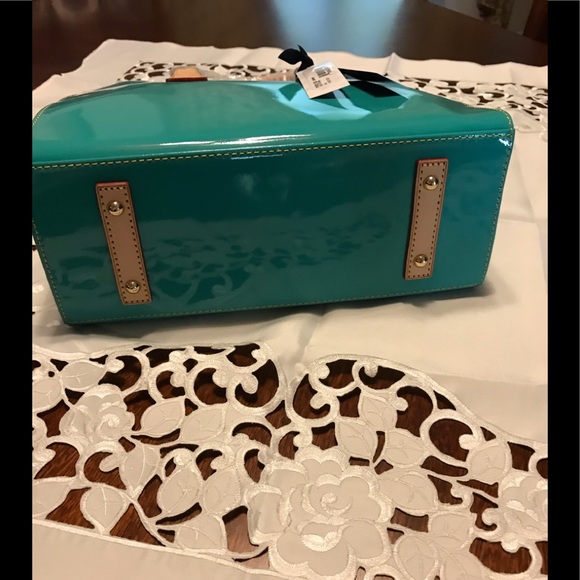 Dooney & Bourke Patent Leather Janine Satchel - Picture 5 of 8